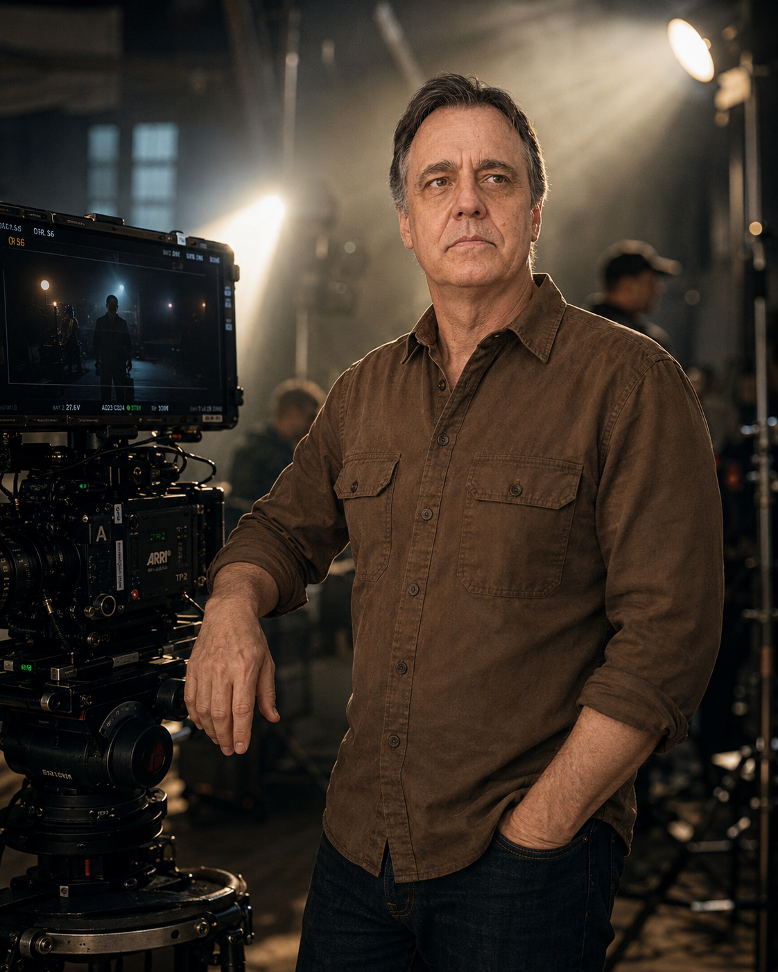 James Gregson on set