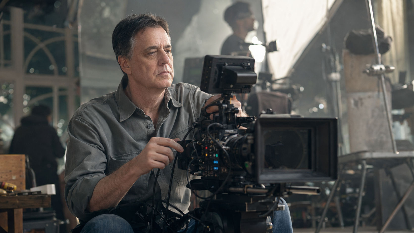 James Gregson with camera